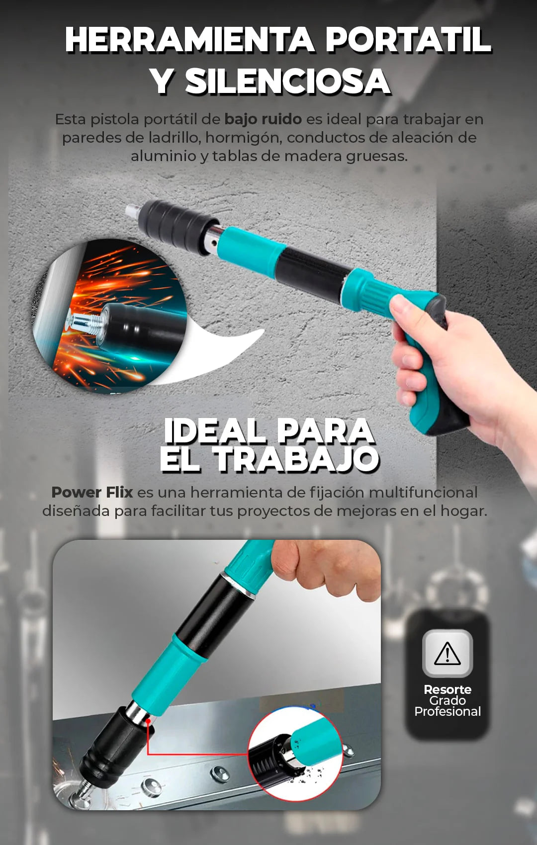 FijaMax™ - Pistola de Clavos Portátil