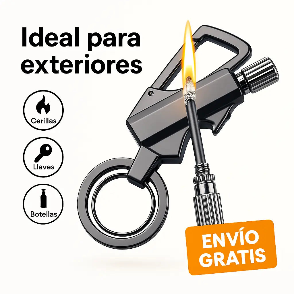 Kit 3en1: Encendedor, Llavero y Abridor