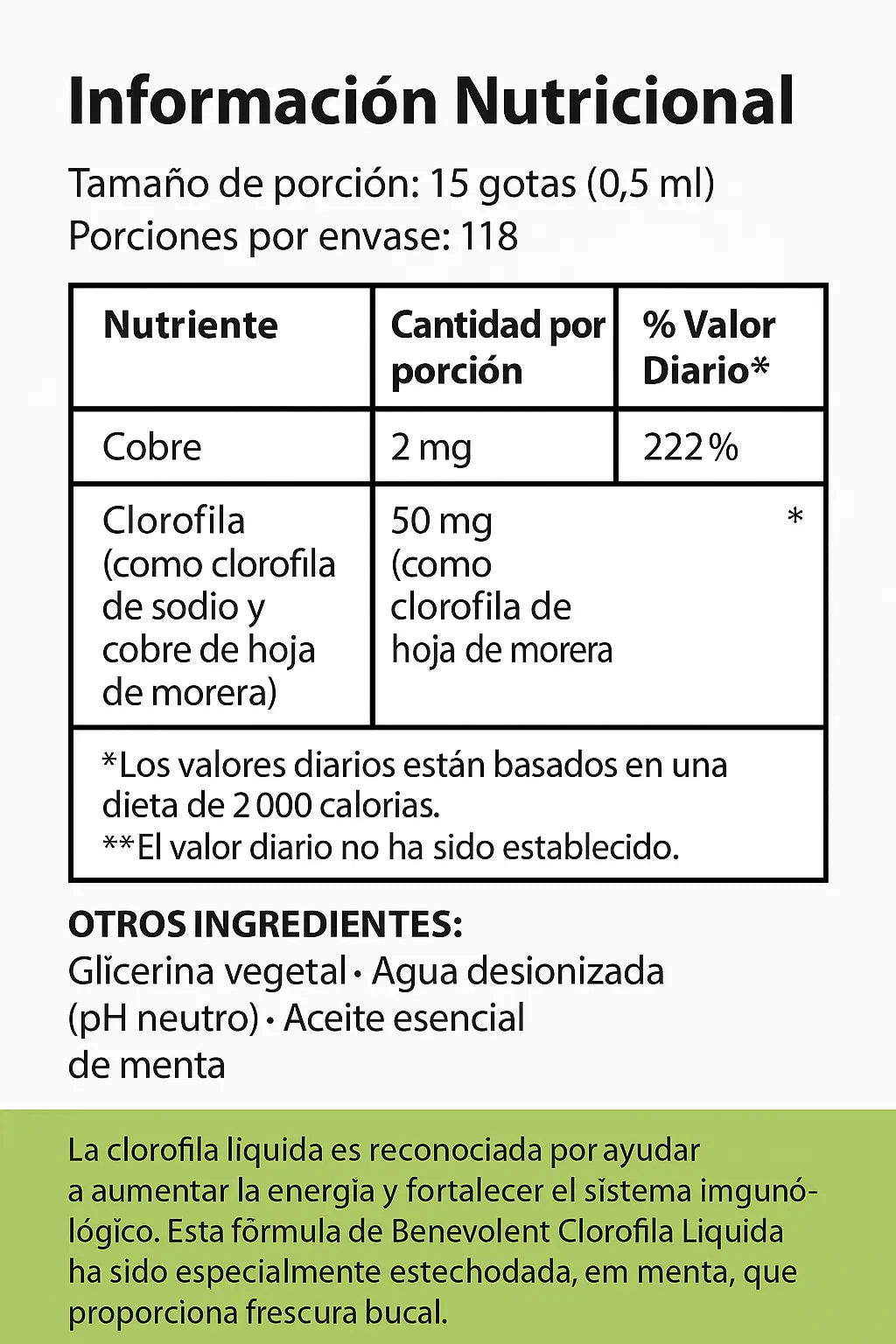 Clorofila Liquida